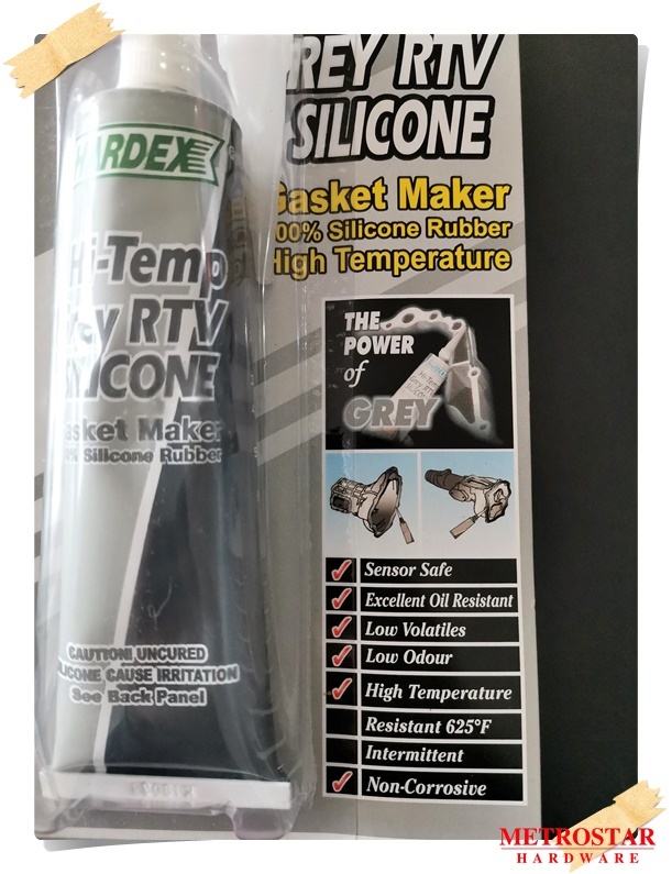 Hardex HiTemp Grey RTV Gasket Maker Silicone