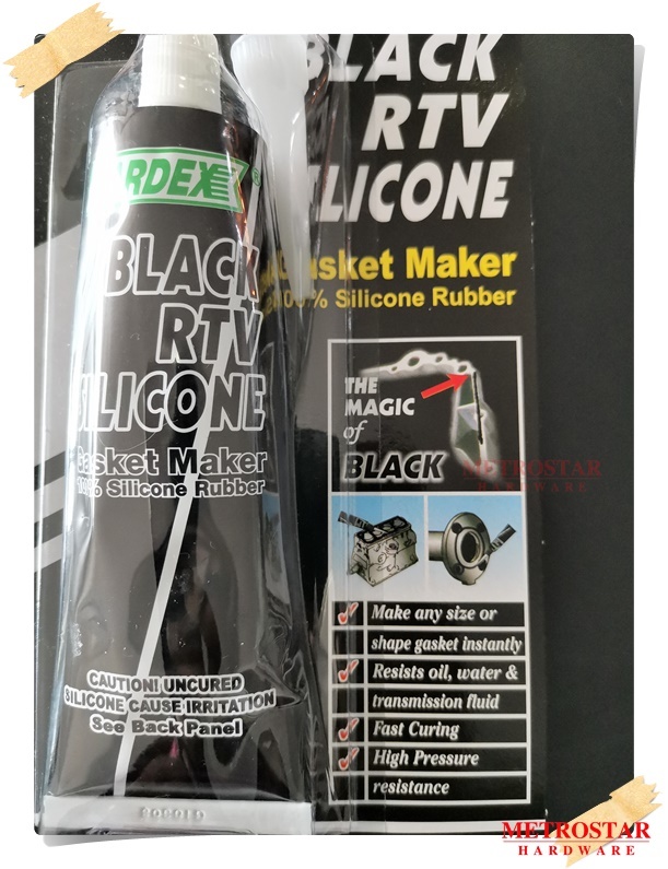 Hardex Black RTV Silicone Gasket Maker 100 Silicone Rubber
