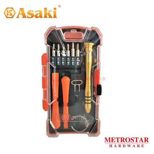 Asaki 17pc Smart Phone Repair Tools Kit (AK9077)