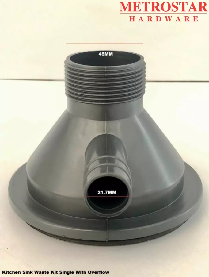 21/2Inch Kitchen Sink Waste Kit With Auto Overflow Single Double
