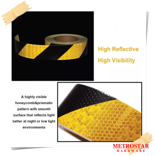 2''/50mm x 5m Self Adhesive Reflecting Tape Lattice Reflective Sticker