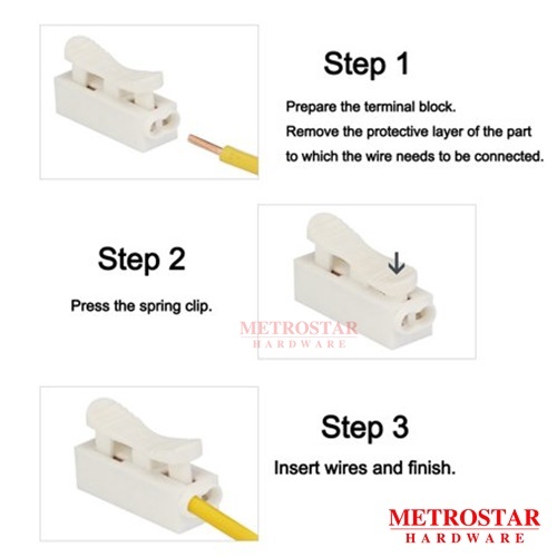 6A Electrical Wire Connector Self Locking Clip Type (1pcs)
