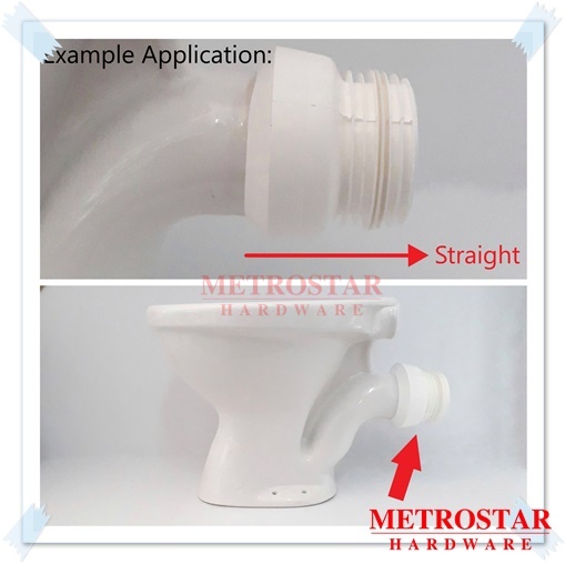 Wc Pan Toilet Bowl Offset Connector For Bathroom Accessories