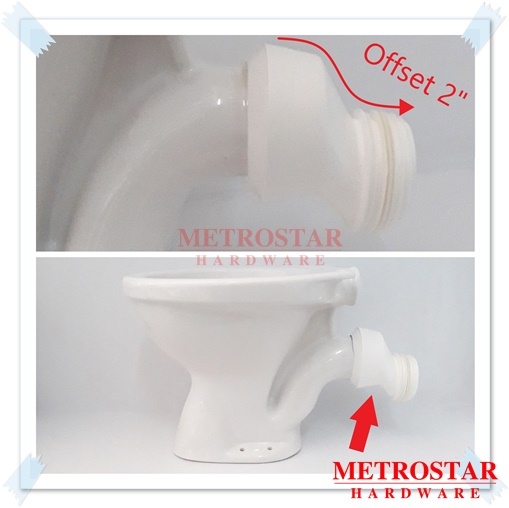 Wc Pan Toilet Bowl Offset Connector For Bathroom Accessories