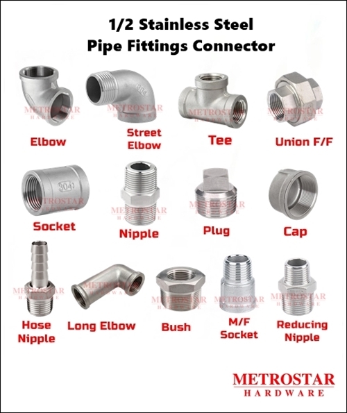 1/2'' Stainless Steel 304 Pipe Fittings Connector