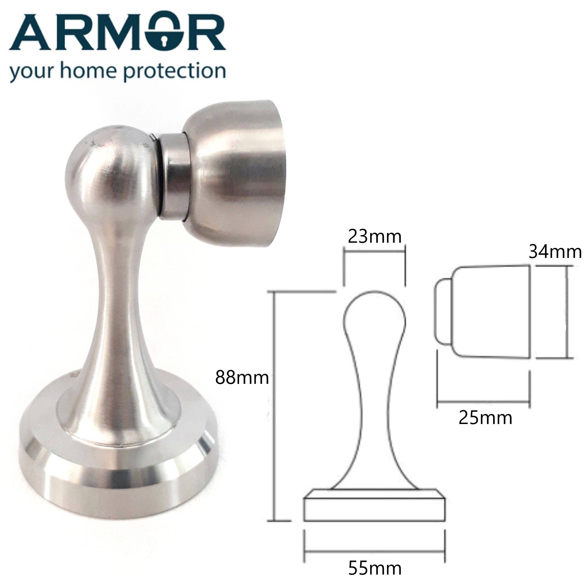 ARMOR HEAVY DUTY DOOR HOLDER FOR WOOD DOOR DOOR ENTRANCE