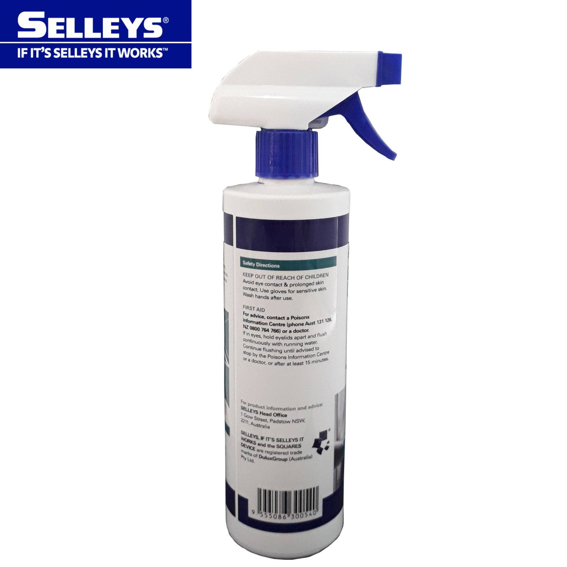 SELLEYS GLASS CLEANER 500ML FOR CLEANING GLASS, MIRRORS AND ALUMINIUM