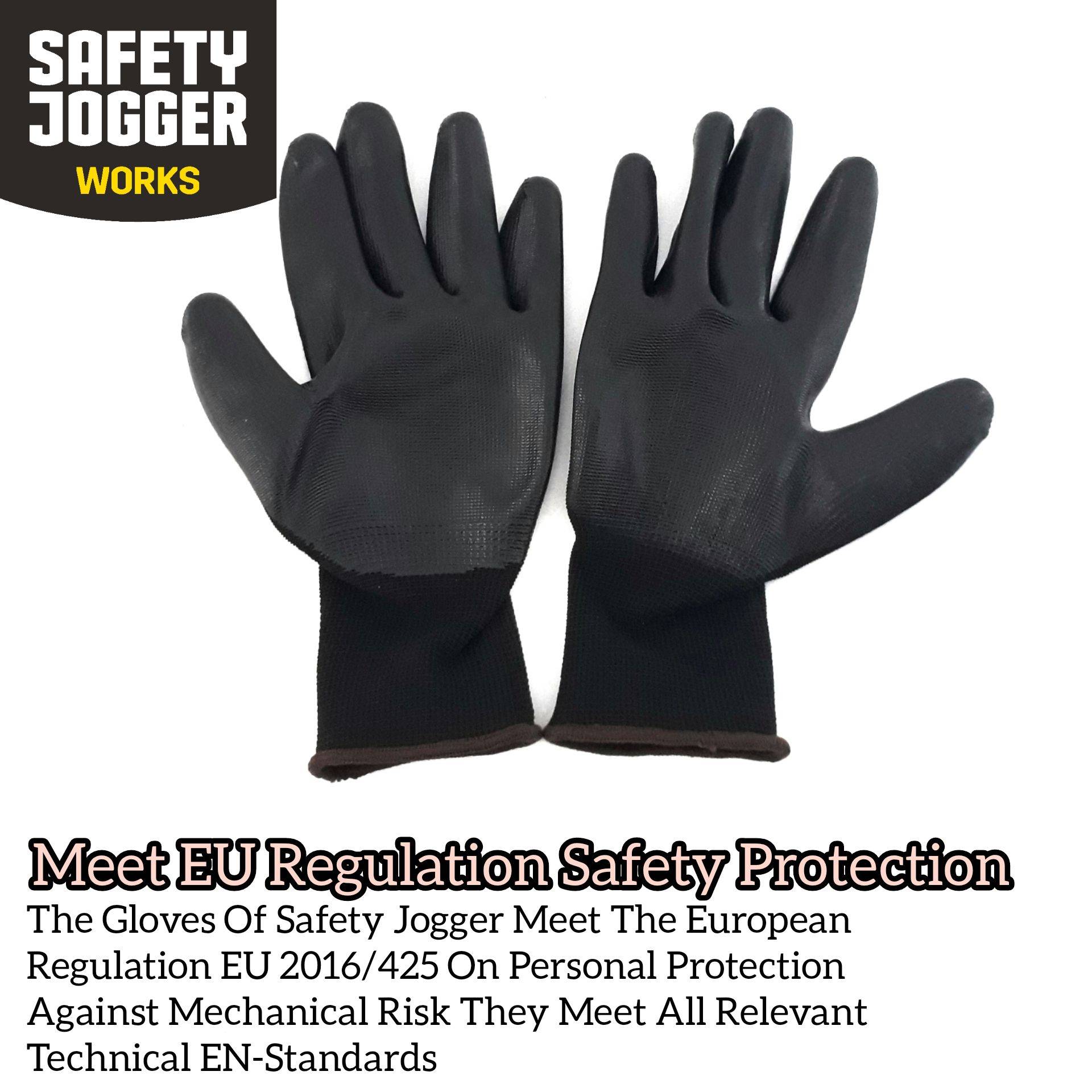 SAFETY JOGGER INDUSTRIAL WORK POLYESTER GLOVES FOR INDUSTRIAL MACHINERY