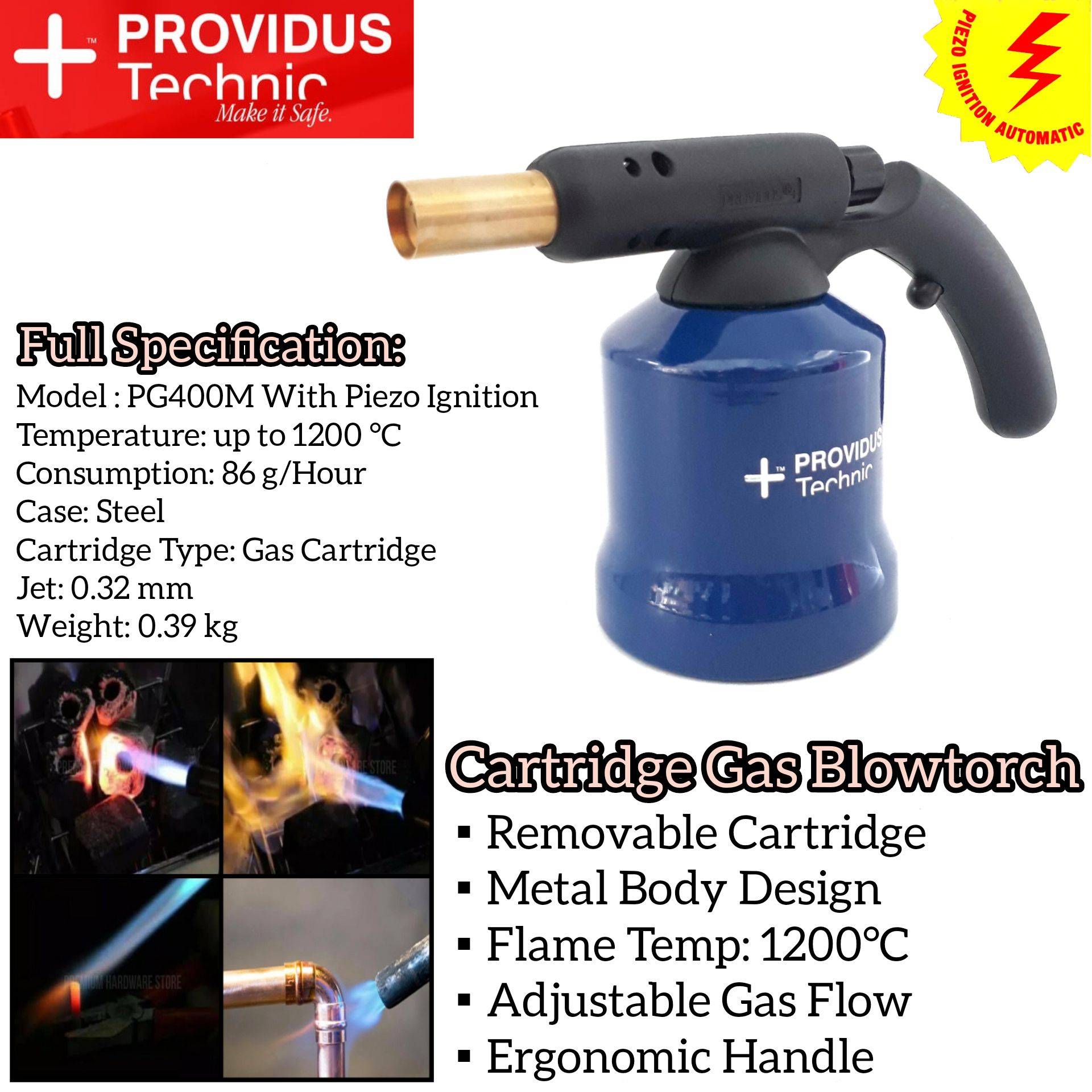PROVIDUS TECHNIC CARTRIDGE GAS BLOWTORCH
