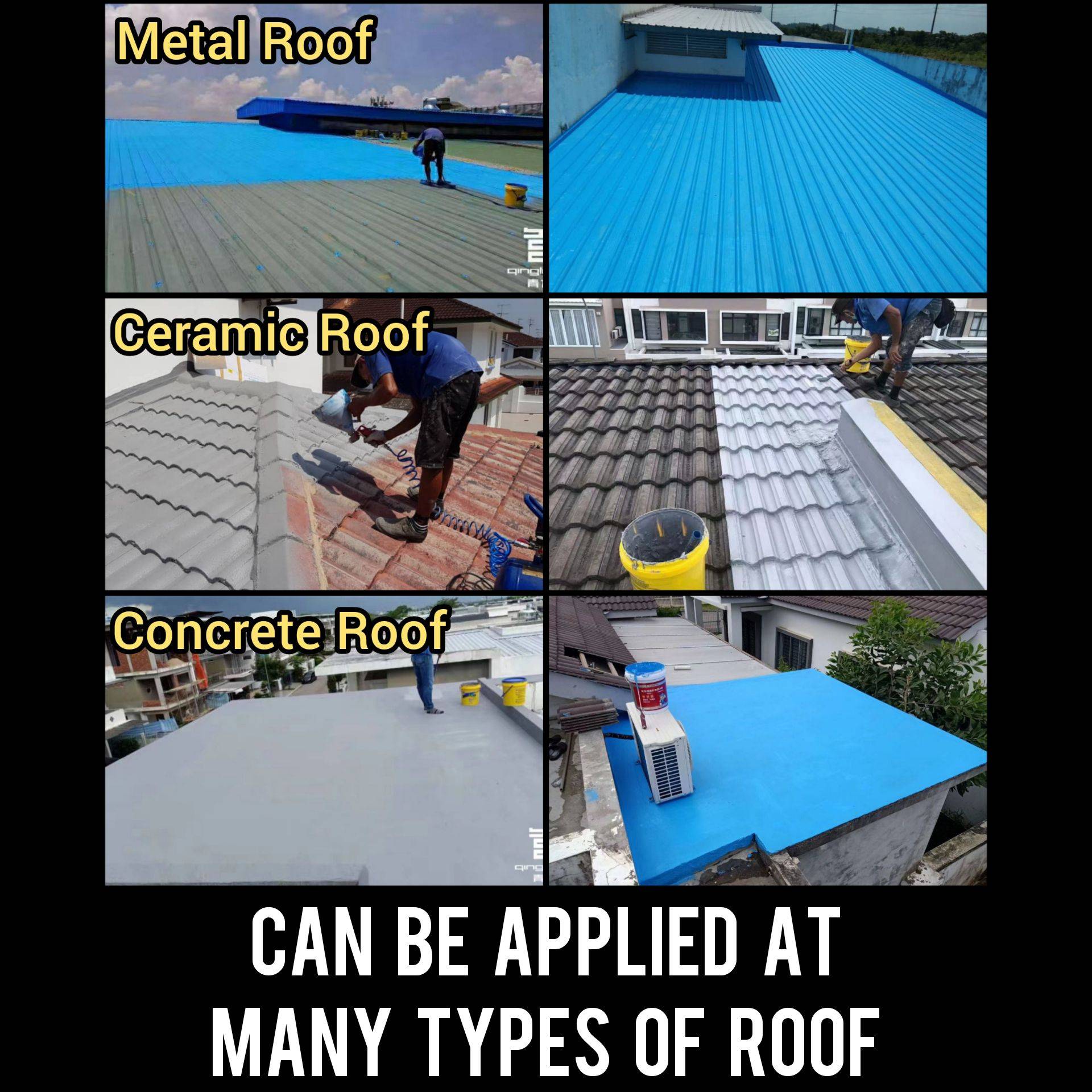 QINGLONG QLROOFING WATERPROOF COATING FOR ROOF LEAKAGE REPAIR