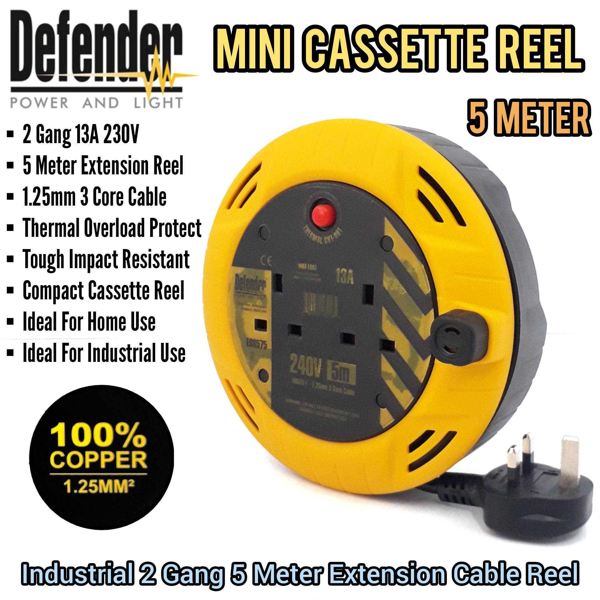 ELECTRIC CAR, HOUSE APPLIANCE HEAVY DUTY INDUSTRIAL 2 GANG 5 METER MINI