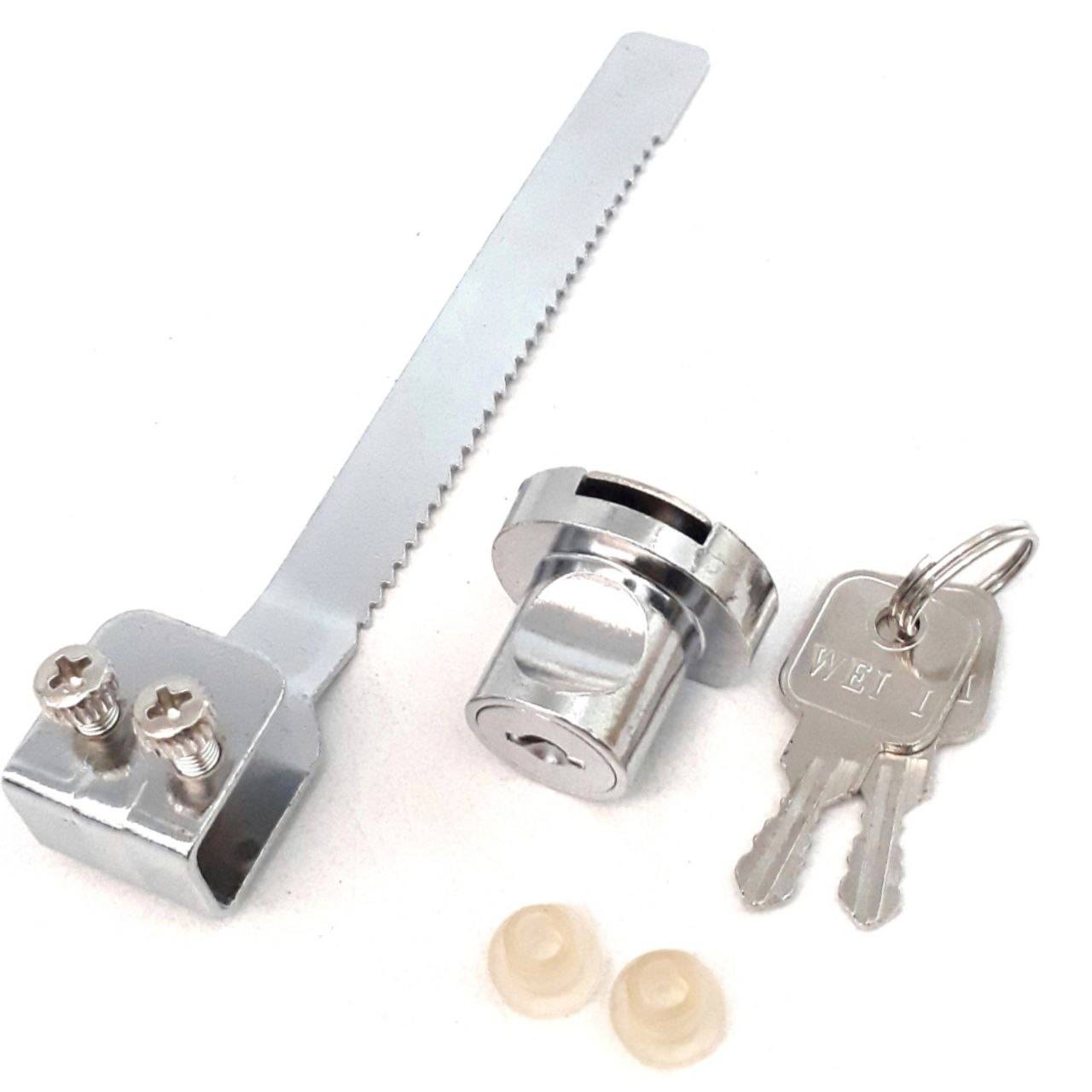 GLASS LOCK SHOWCASE DISPLAY CASE SLIDING GLASS PUSH DOOR LOCKS