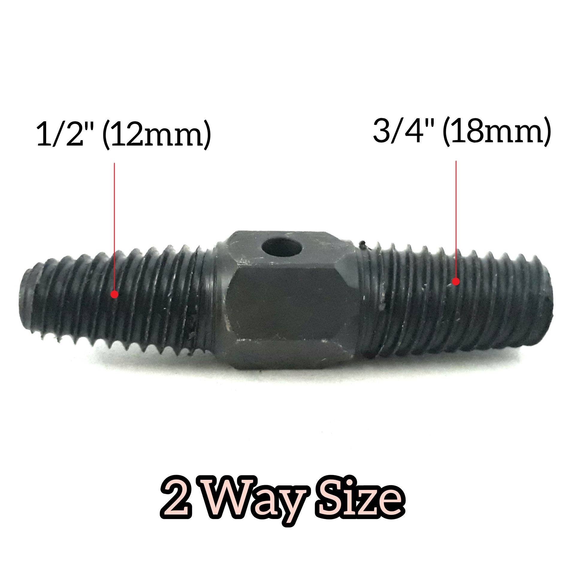 1/2" 3/4" (12MM 18MM) 2 WAY SIZE PIPE EXTRACTOR FOR WATER BIB TAP