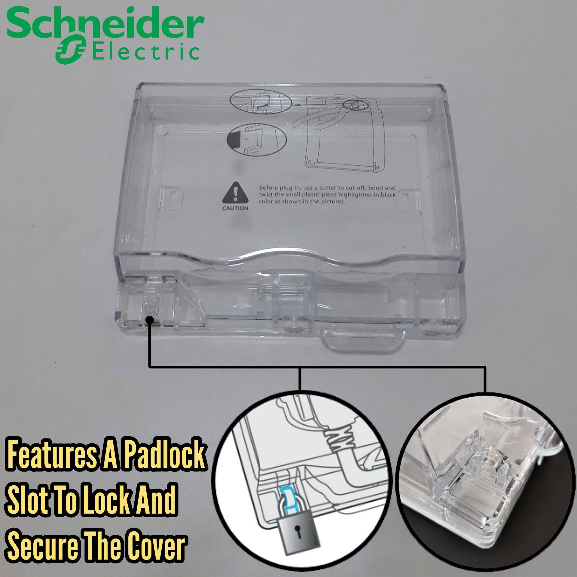 SCHNEIDER HEAVY DUTY WEATHERPROOF THICK COVER TRANSPARENT DOUBLE TWO