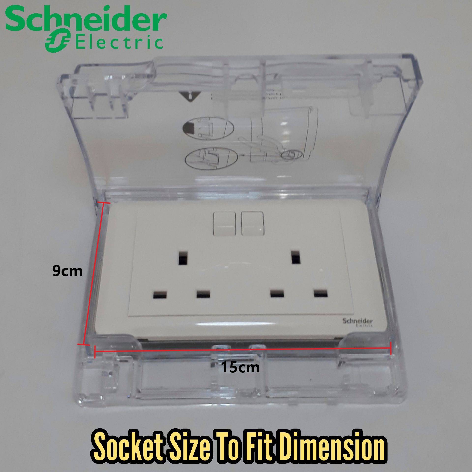 SCHNEIDER HEAVY DUTY WEATHERPROOF THICK COVER TRANSPARENT DOUBLE TWO