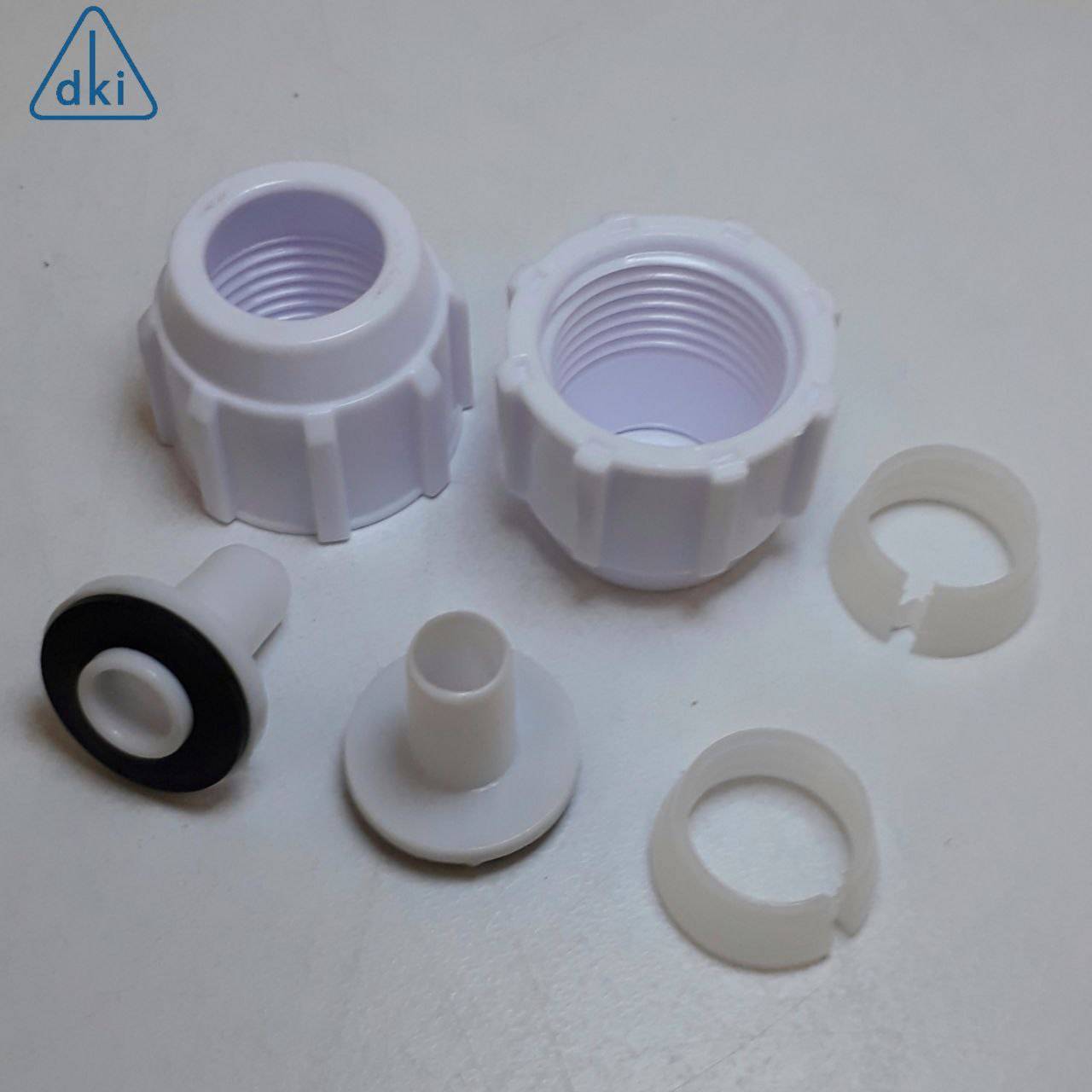 DKI 2PCS FLEXIBLE RUBBER HOSE NUT SET FOR RUBBER FLEXIBLE HOSE IN