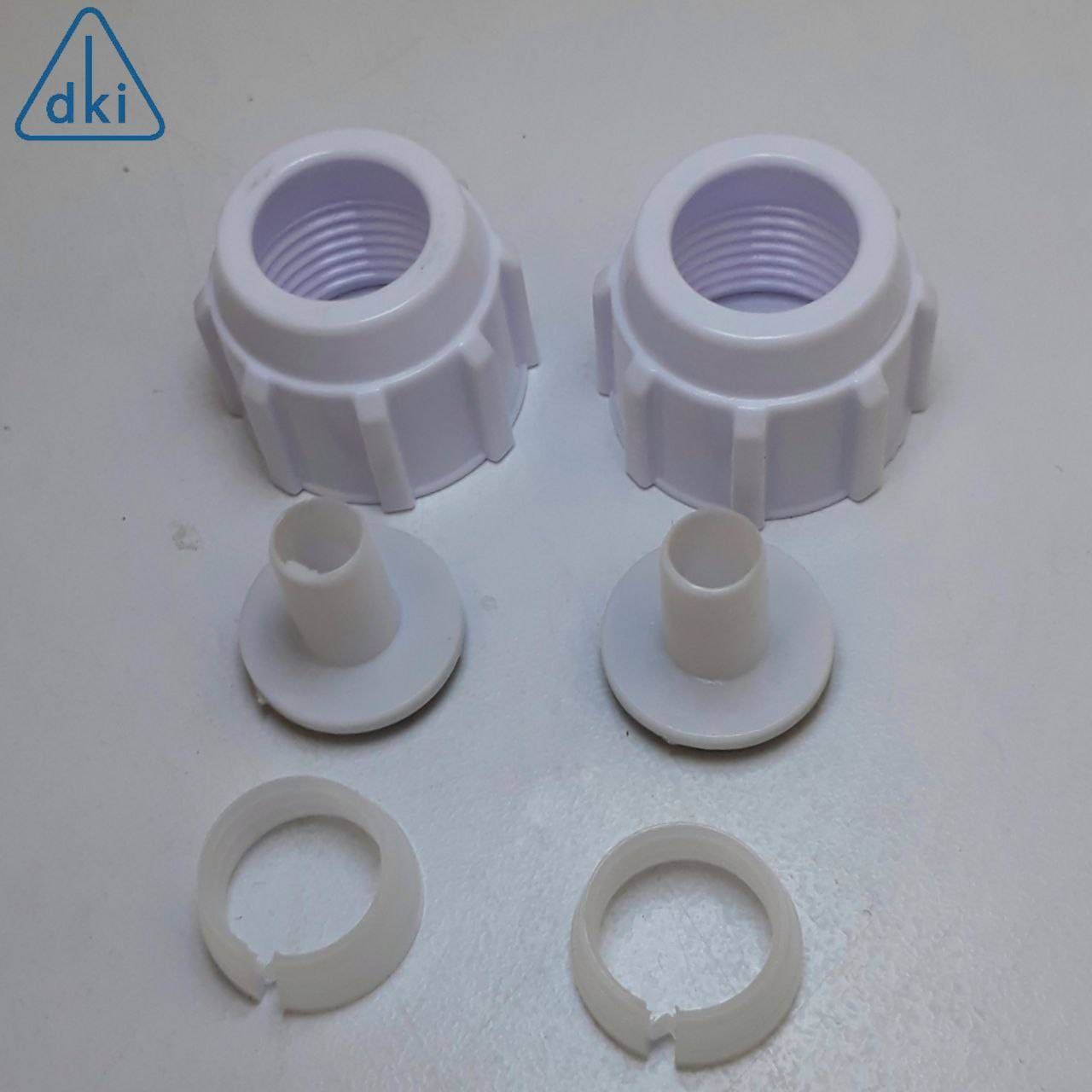 DKI 2PCS FLEXIBLE RUBBER HOSE NUT SET FOR RUBBER FLEXIBLE HOSE IN