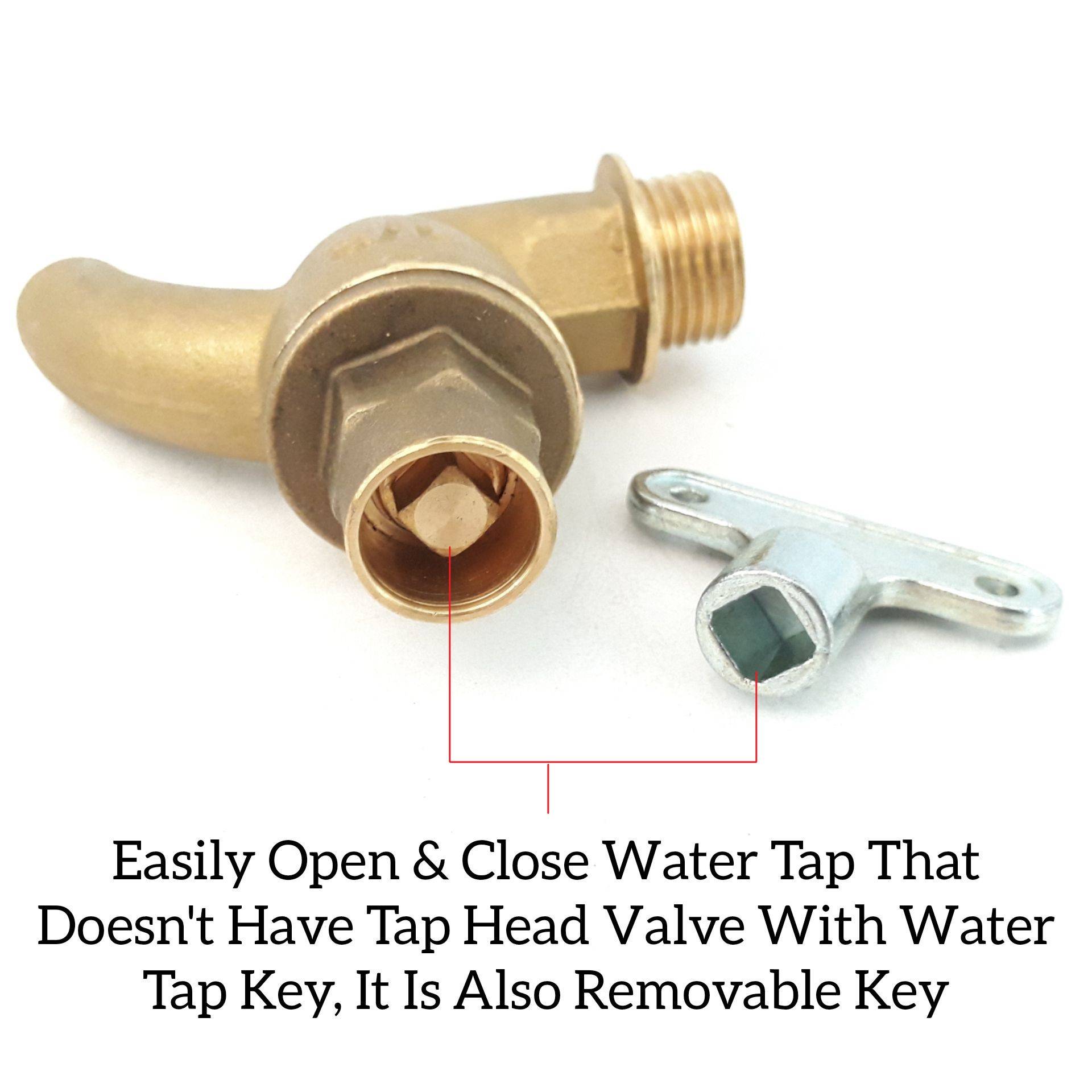 REMOVABLE WATER TAP KEY FOR WALLBIBTAP GARDEN AND OUTDOOR BIBTAP