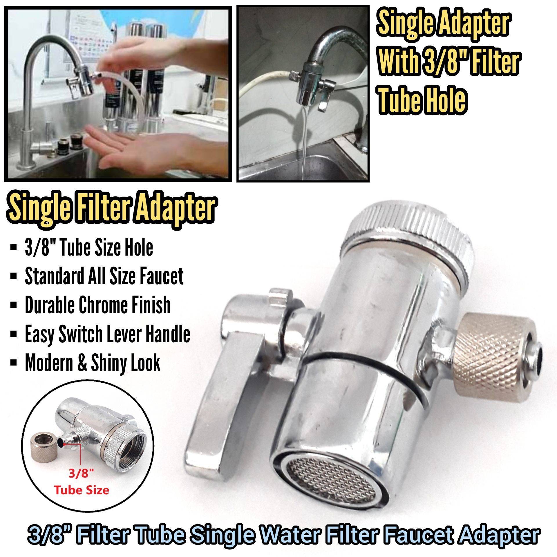 3/8INCH SINGLE KITCHEN FAUCET WATER FILTER ADAPTER