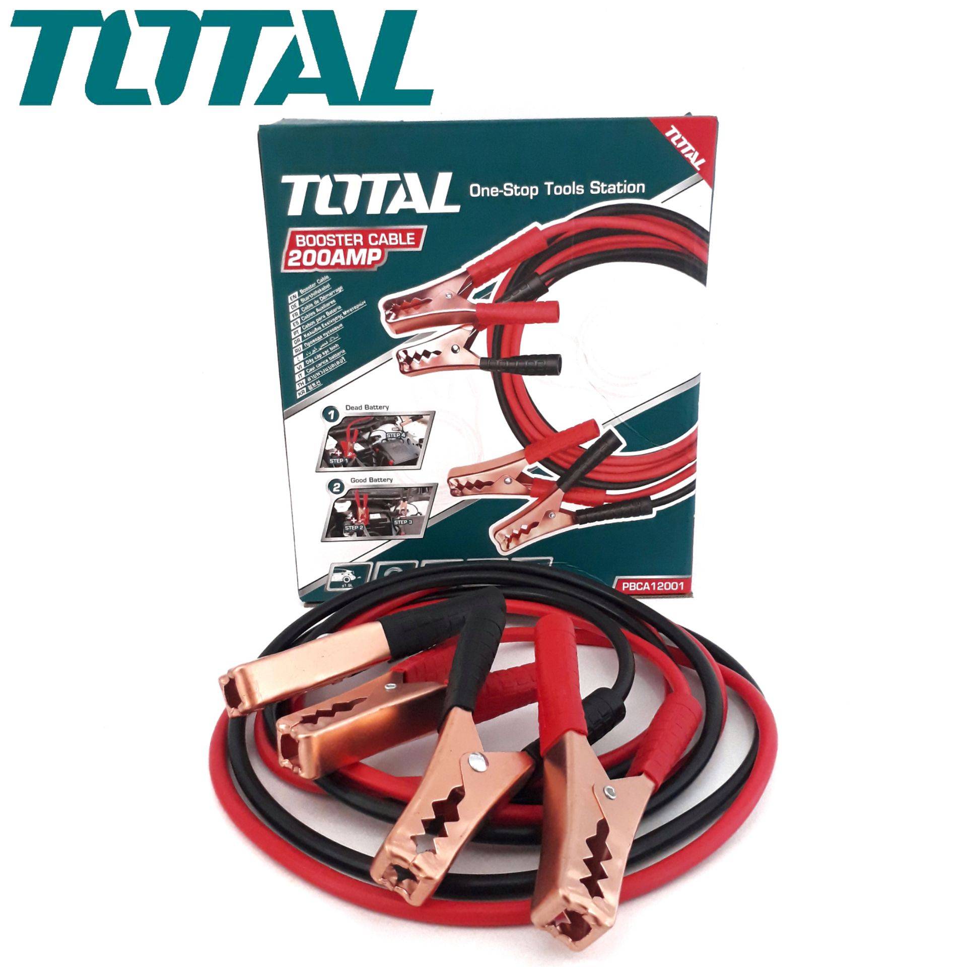 TOTAL 200AMP BOOSTER CABLE JUMPER FOR CAR BATTERY