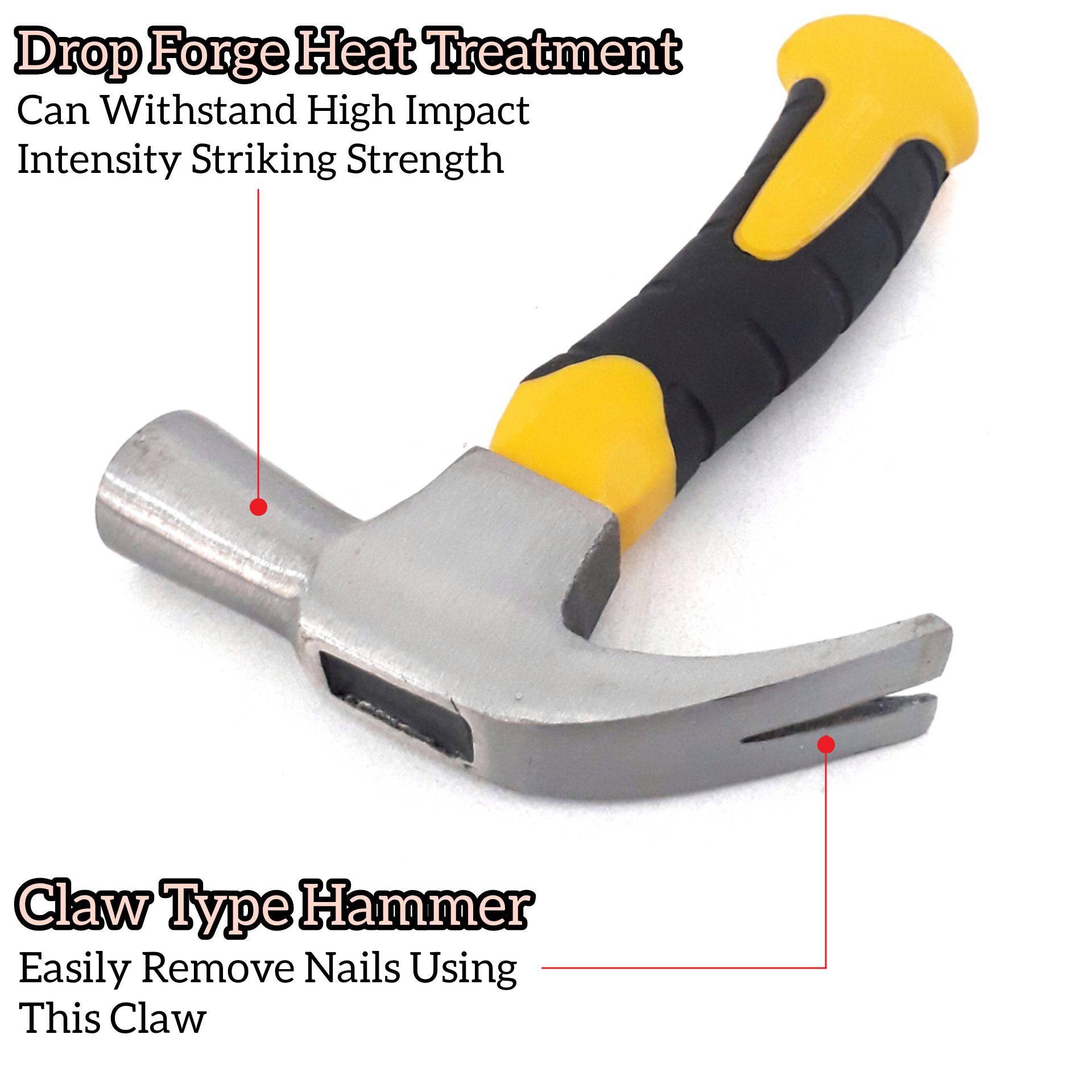 MINI CLAW HAMMER WITH SHORT HANDLE