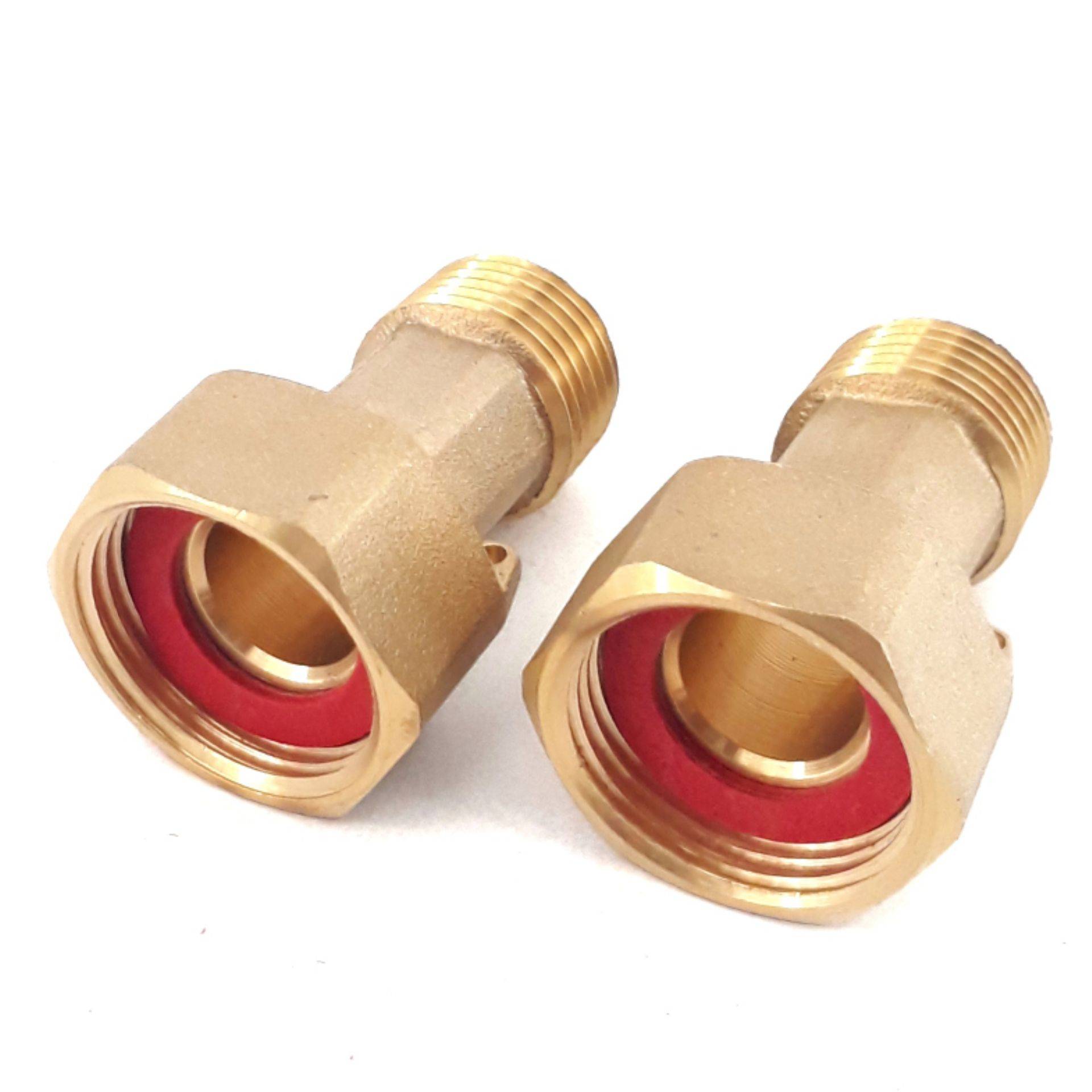 BRASS METER COUPLING SET FOR WATER METER FITTING NUT COUPLING