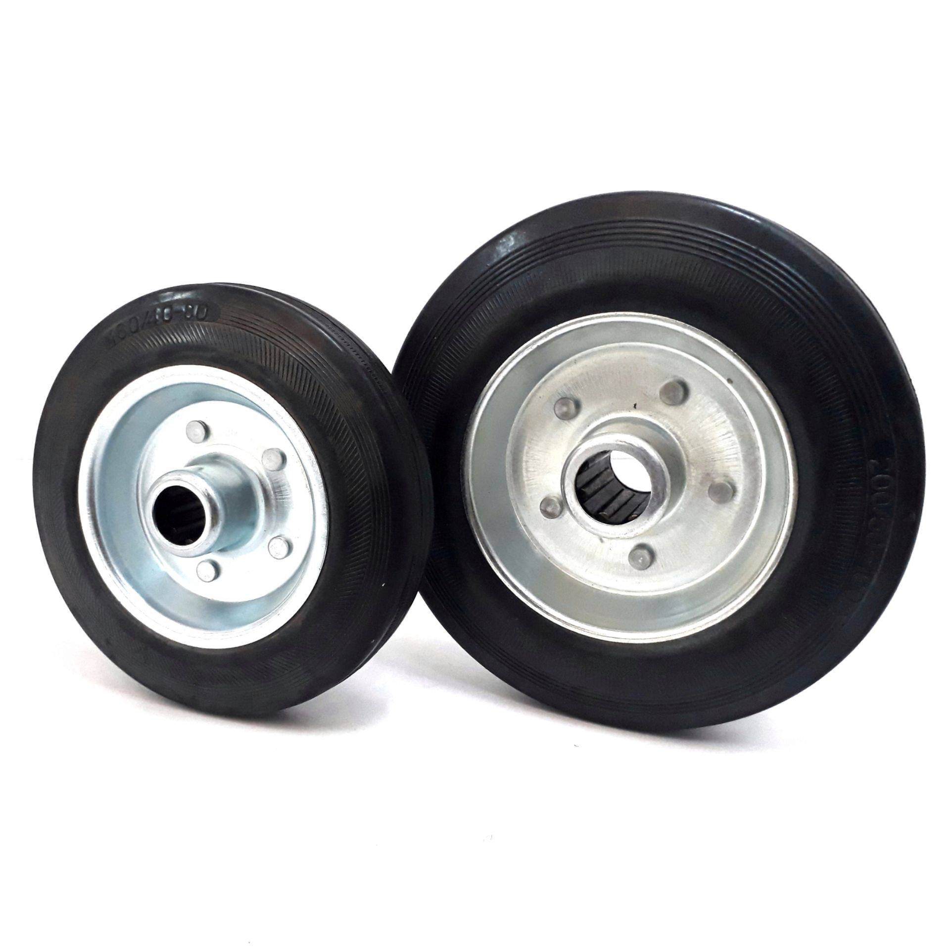 6INCH OR 8INCH SWIVEL BLACK RUBBER WHEEL CASTER FOR TROLLEY WHEEL OR