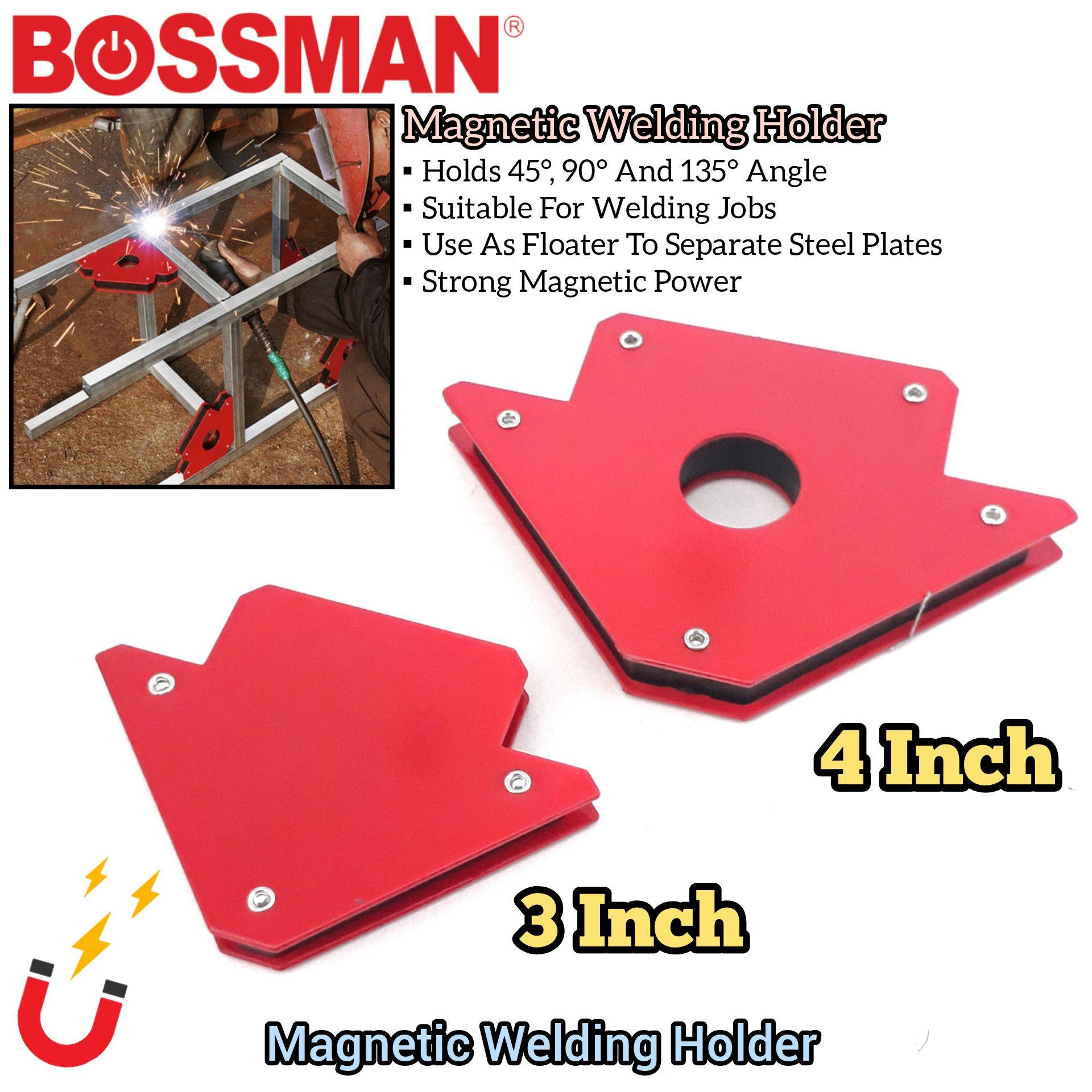 BOSSMAN 3INCH / 4INCH WELDING HOLDER CLAMP FOR WELDING WORK
