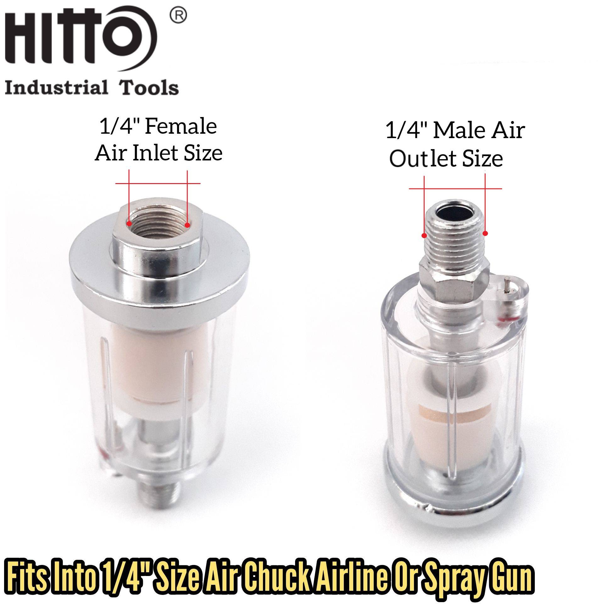 HITTO JAPAN 1/4INCH MINI AIR FILTER SEPARATOR, OIL AND WATER SEPARATOR