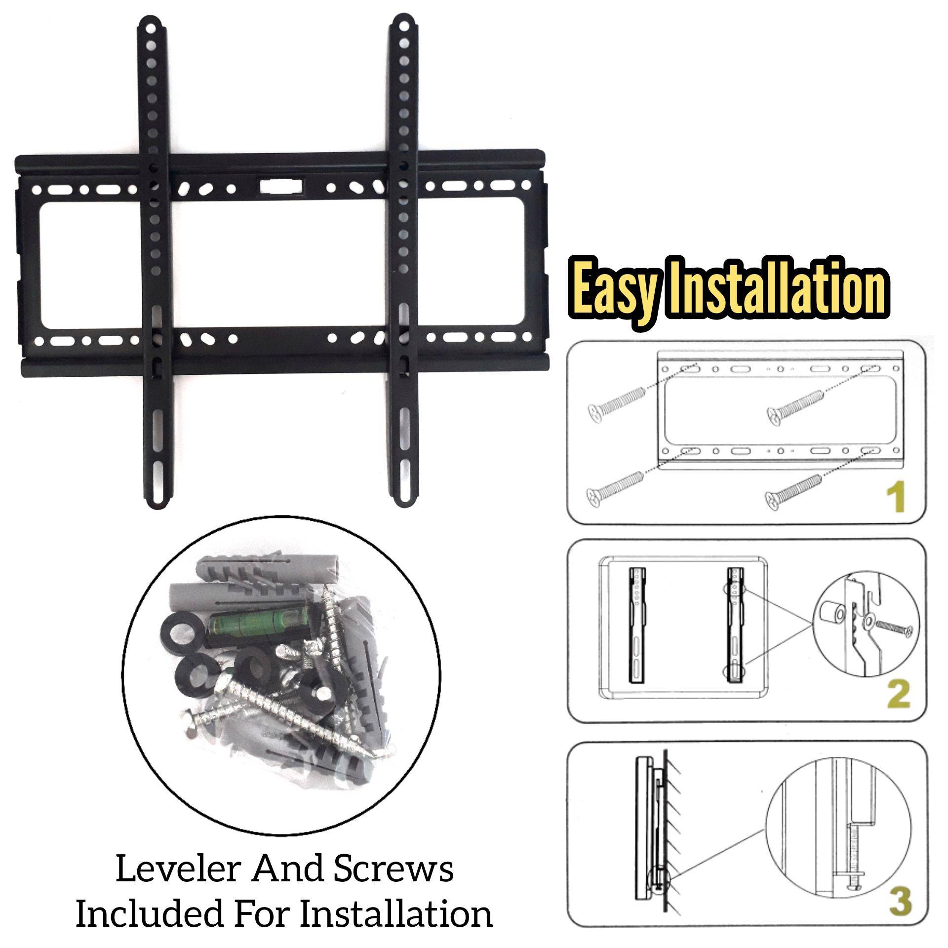 TV WALL MOUNT BRACKET FOR 26" 63" LED LCD TV FLAT PANEL