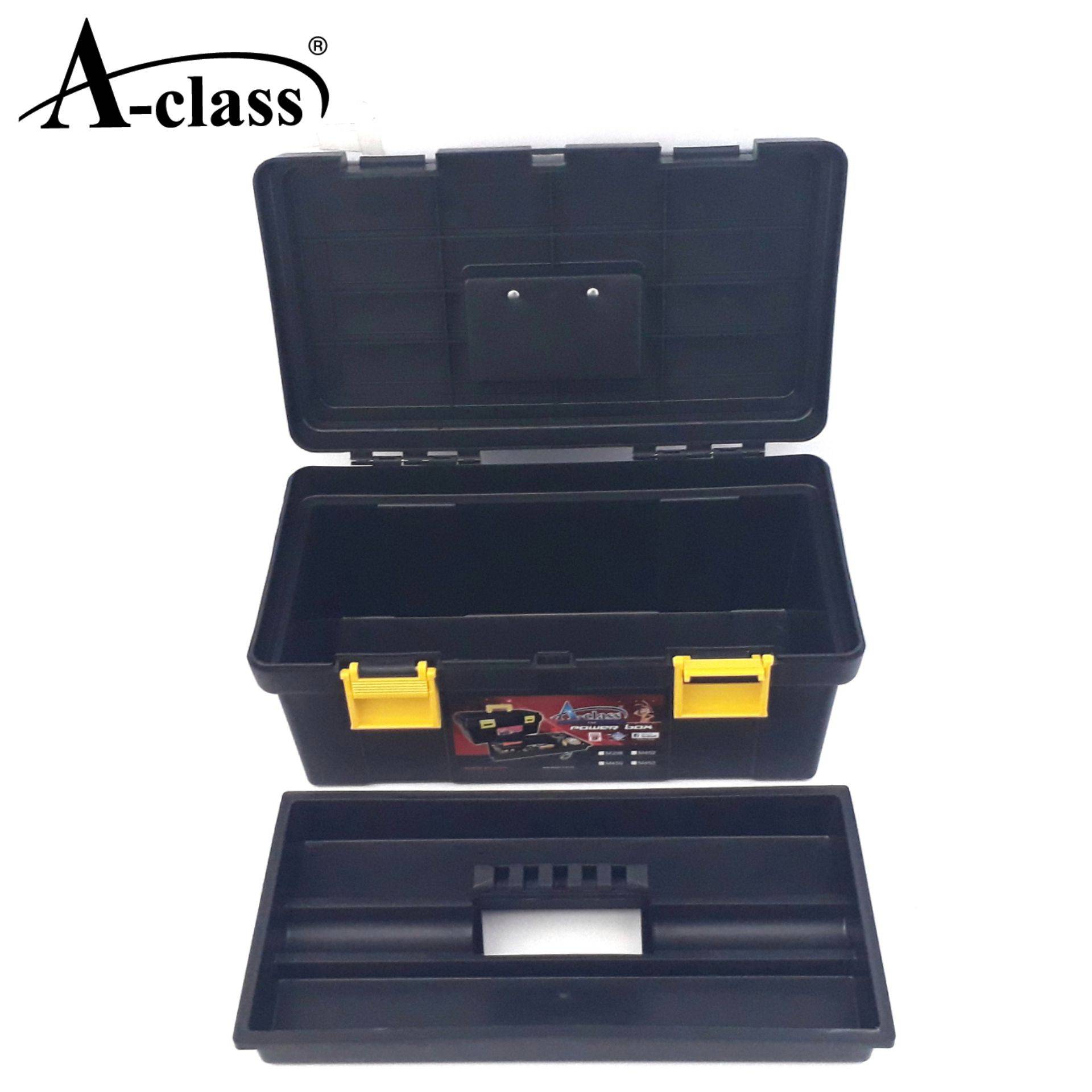 ACLASS DURABLE PLASTIC POLYPROPYLENE LARGE TOOL STORAGE BOX FOR