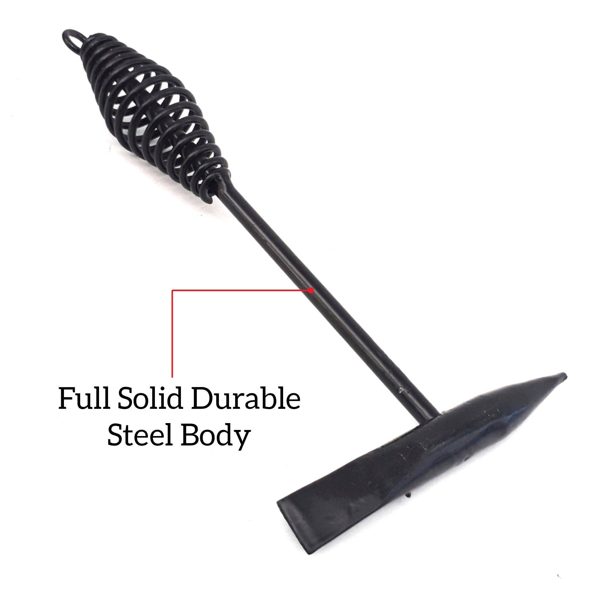 CHIPPING/WELDING HAMMER 300G WITH COIL SPRING HANDLE