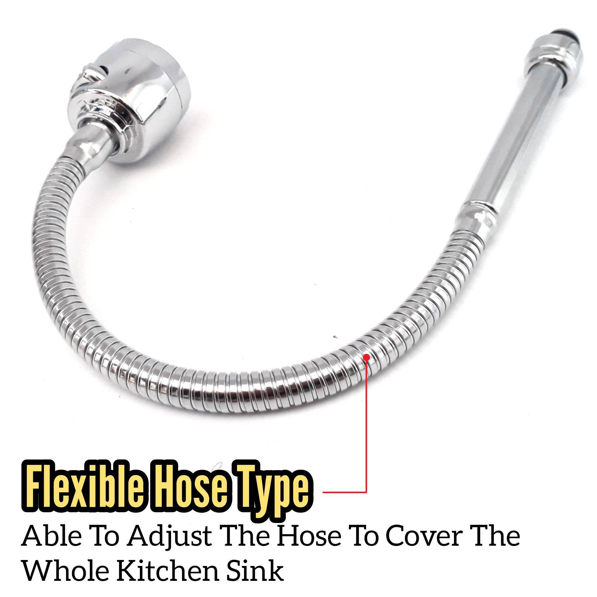 KITCHEN SINK FAUCET TAP FLEXIBLE HOSE ARM (FAUCET PIPE HEAD ONLY)