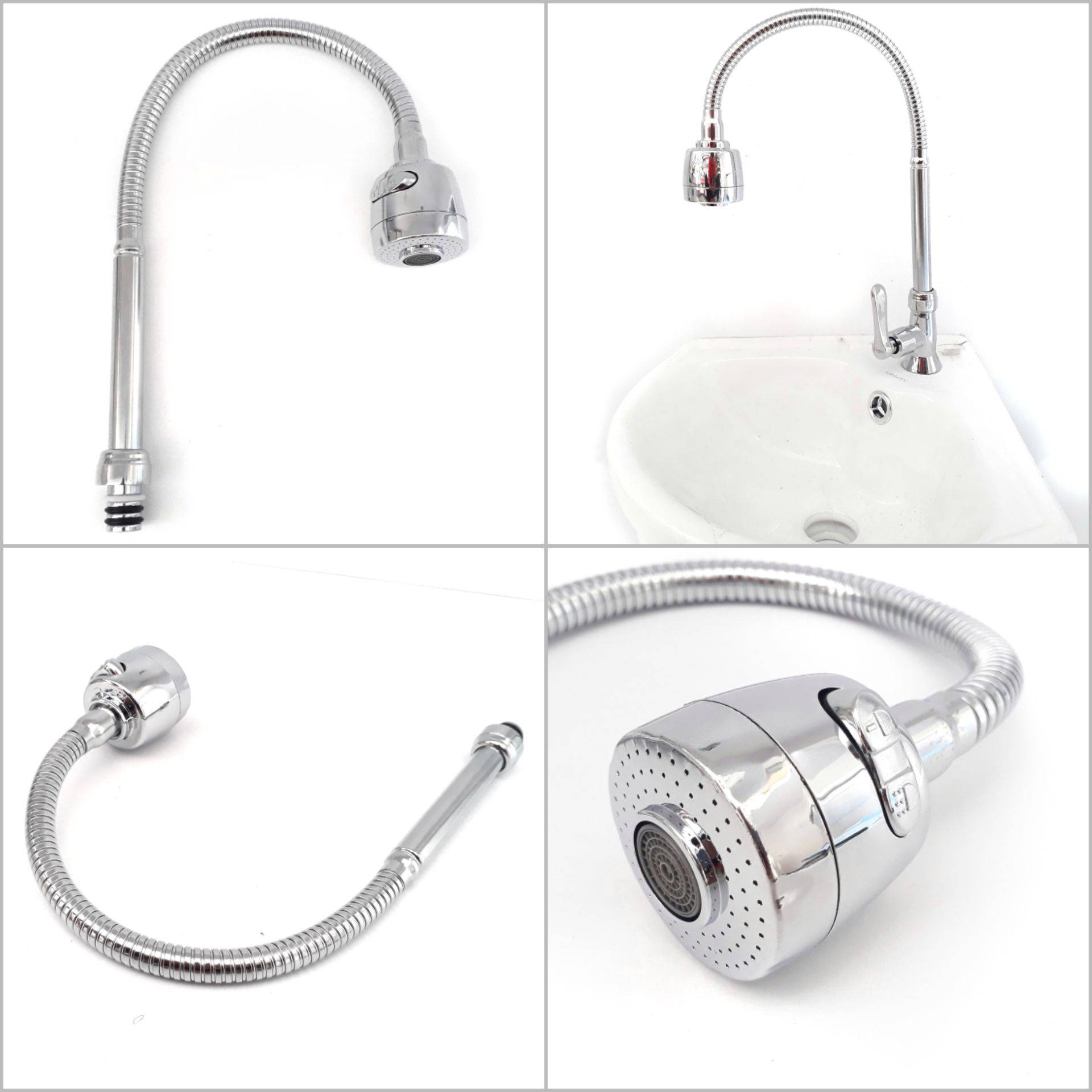 KITCHEN SINK FAUCET TAP FLEXIBLE HOSE ARM (FAUCET PIPE HEAD ONLY)