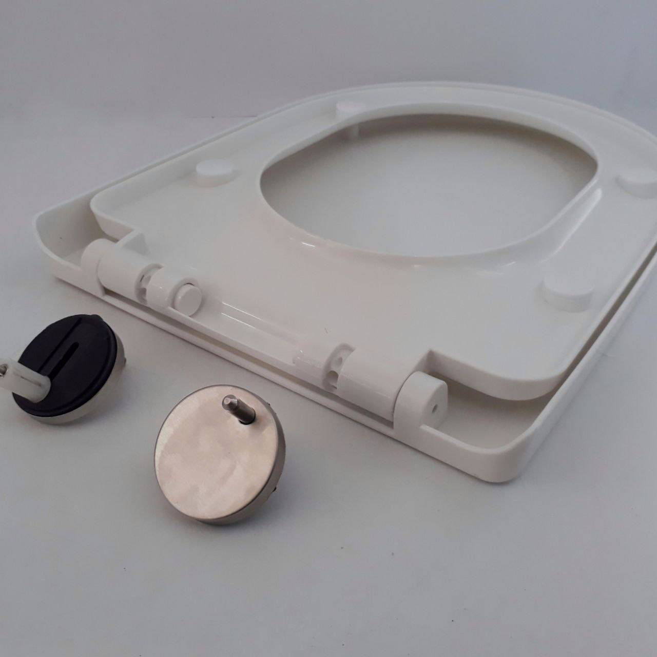 HEAVY DUTY SOFT CLOSE D SHAPE TOILET SEAT COVER 2098 FOR ONE PIECE