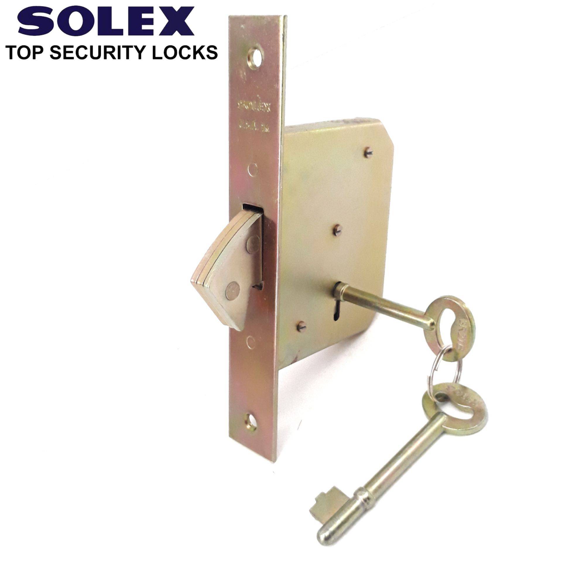 SOLEX MORTISE STEEL HOOK LOCK FOR STEEL GRILL DOOR MORTISE LOCK