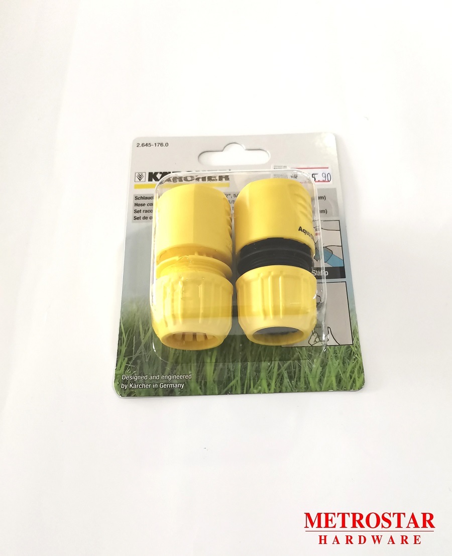 Karcher Hose Connector Set With Aqua Stop 1/2",5/8