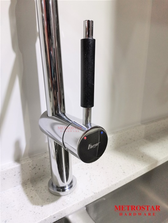 Aimer Brass Chrome Flexible Hose Kitchen Pillar Sink Tap Mixer