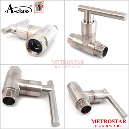 A-Class Super Heavy Duty Stainless Steel SS304 Shower Water Heater Control Valve Stopcock In Bathroo