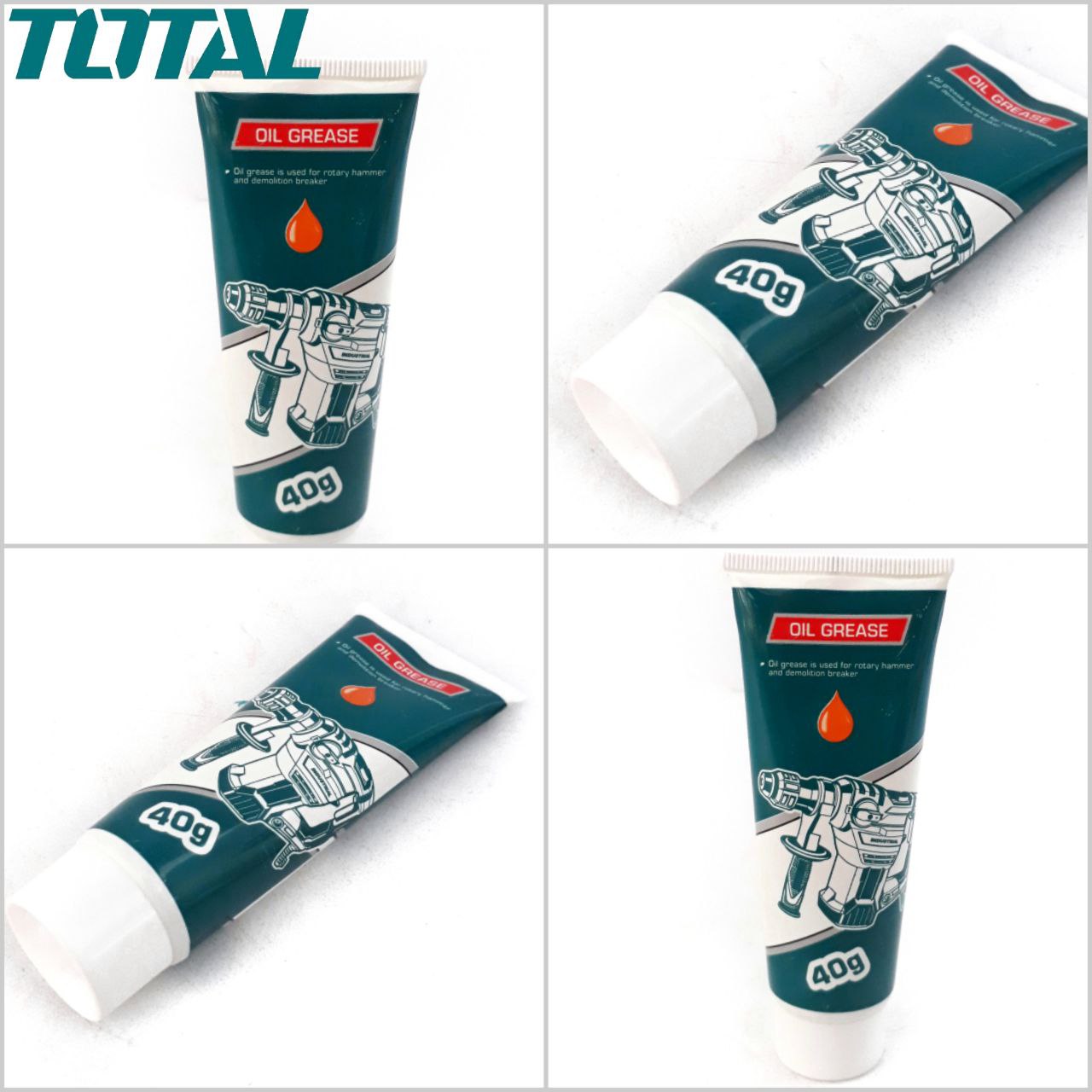 TOTAL 40G OIL GREASE FOR ROTARY HAMMER, DEMOLITION BREAKER, ETC