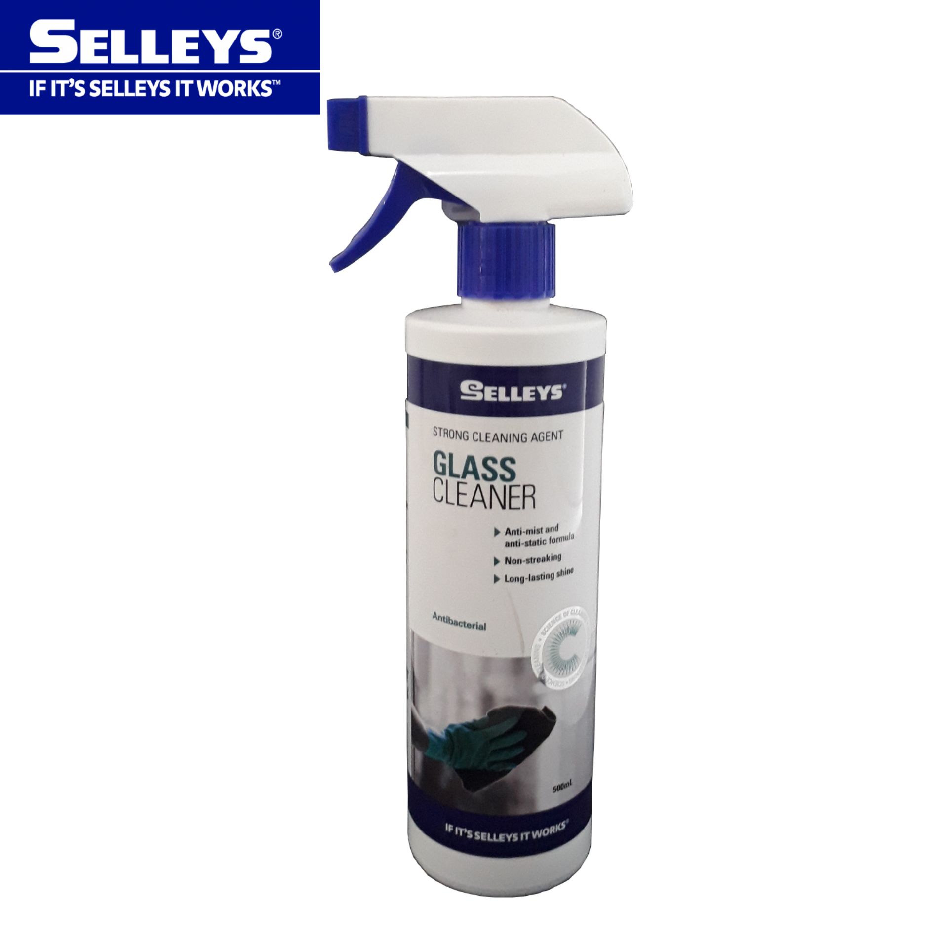 SELLEYS GLASS CLEANER 500ML FOR CLEANING GLASS, MIRRORS AND ALUMINIUM
