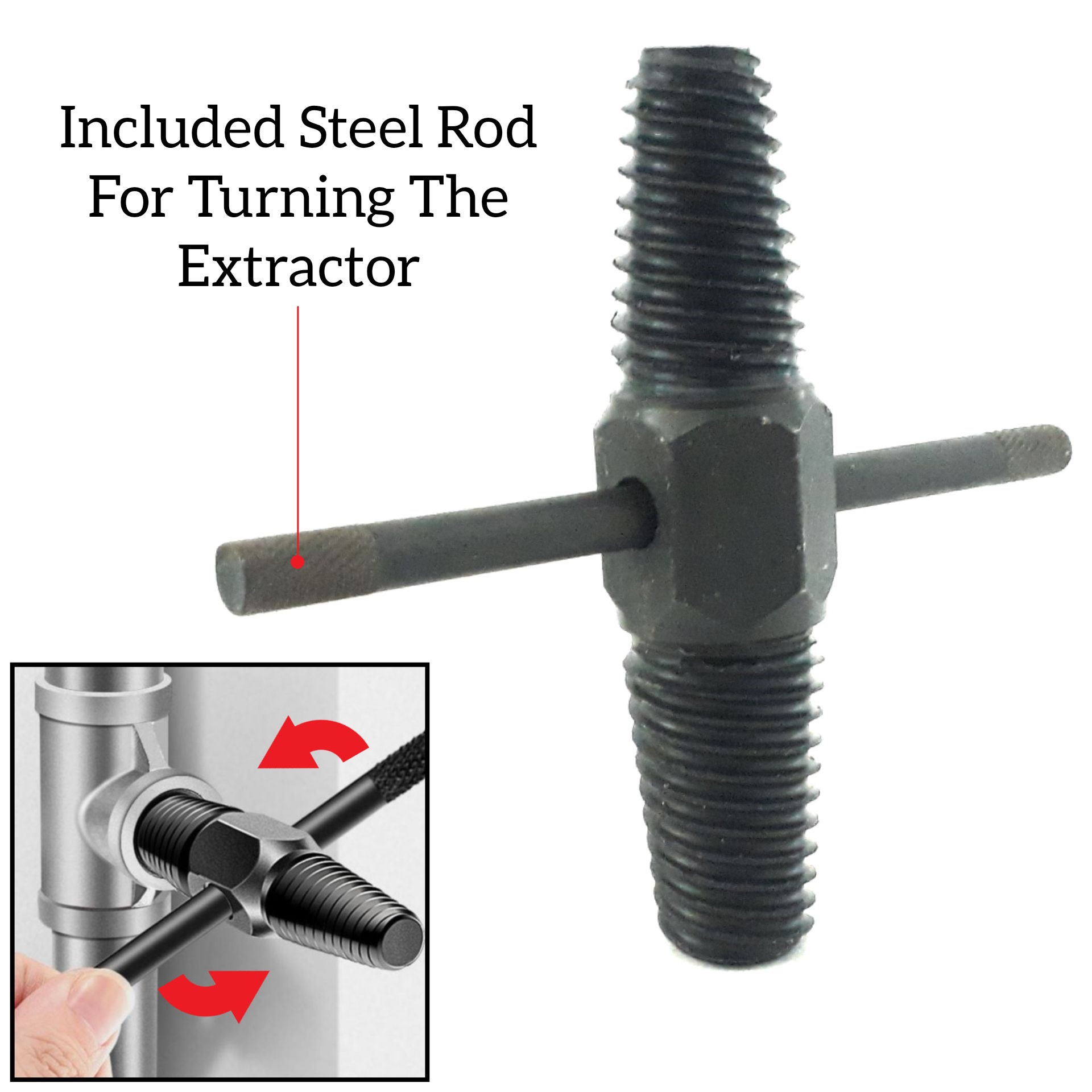 1/2" 3/4" (12MM 18MM) 2 WAY SIZE PIPE EXTRACTOR FOR WATER BIB TAP