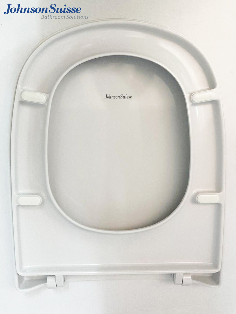 JOHNSON SUISSE HEAVY DUTY SOFT CLOSE MODENA TOILET SEAT COVER